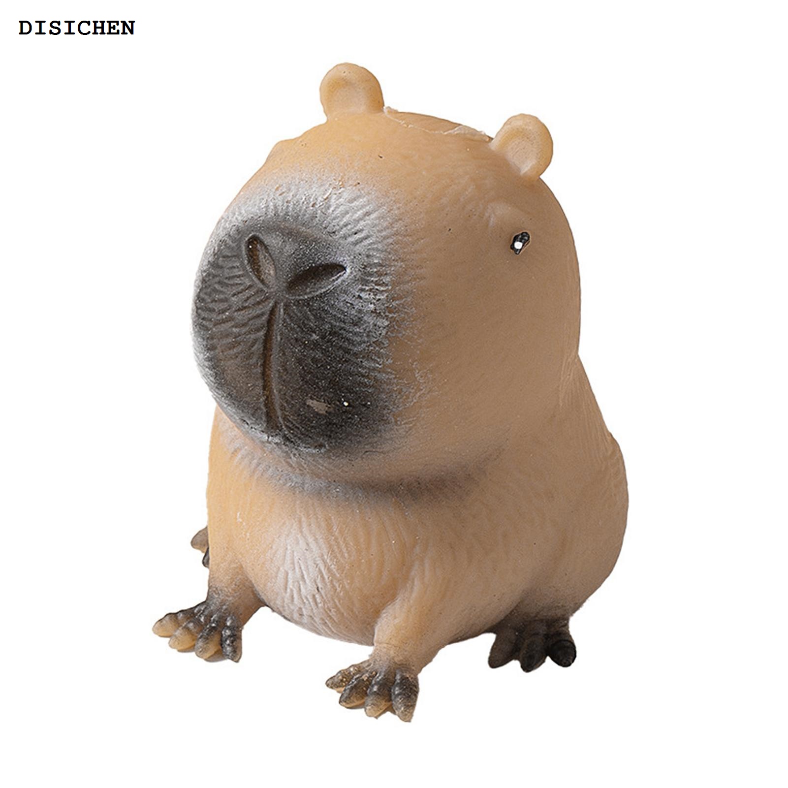 DISICHEN Fifty percent discount Penasfe Cartoon Capybara Toy Soft Capybara Squeeze Toy for Stress Relief Portable Sensory Fidget Toy for Kids Teens Adults Slow Rebound Tpr Material Anxiety Relief Animal Animal Sensory Toy