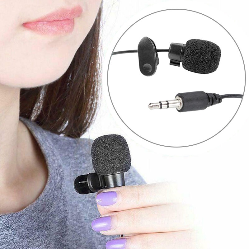 Mini USB Lavalier Lapel Microphone - Portable Wired Collar Clip with High Sensitivity for PC & Laptop