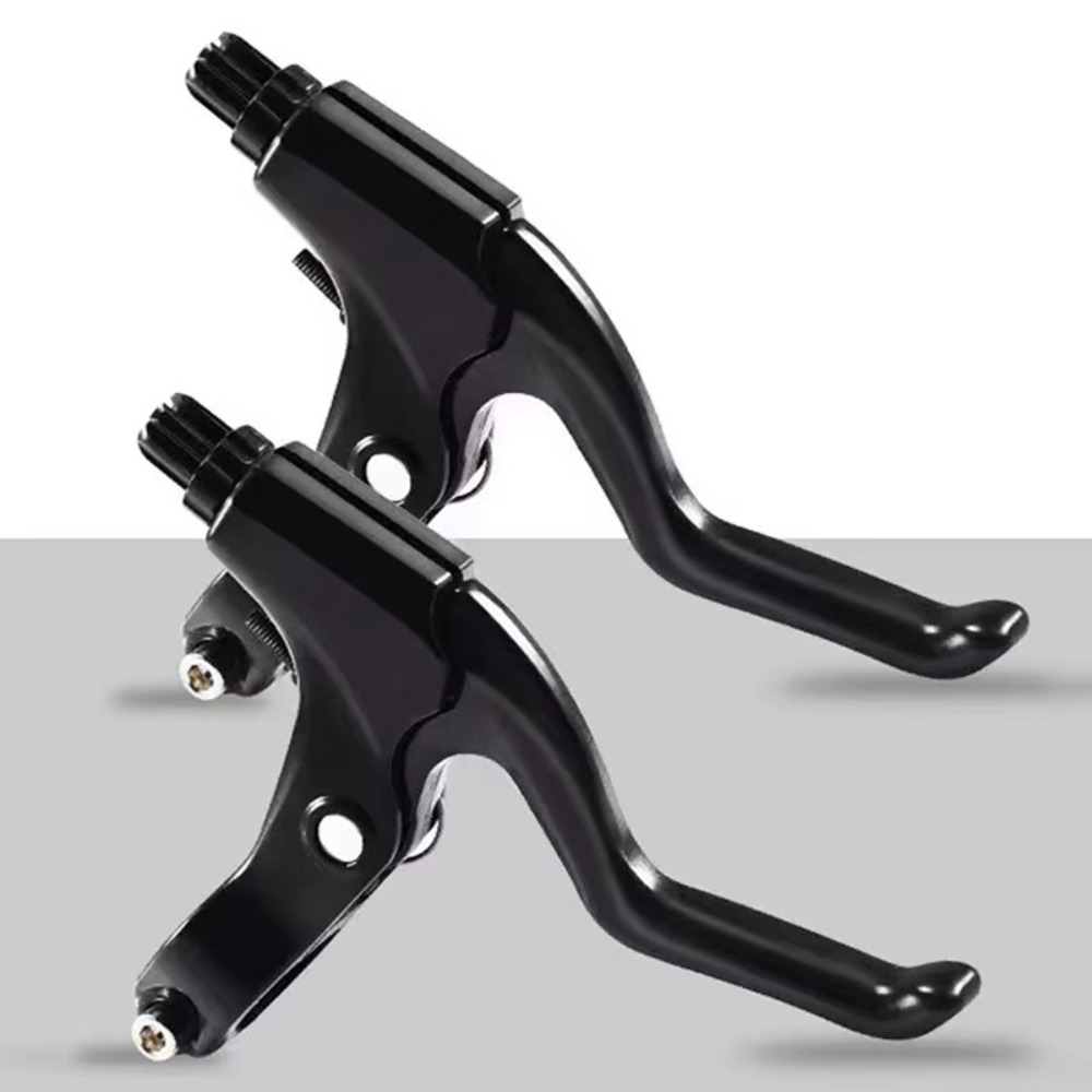 1Pairs Kids Bikes Accessories Aluminum Alloy Bicycle Brake Handle Fit 22.2mm Handlebars V-Brake Cycling Brake Levers Universal Ultralight Disc Brake Lever for MTB Mountain Bike
