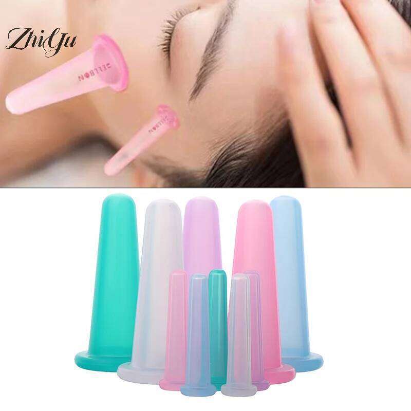 Health Care Facial Silicone Cans Lifting Massage Chinese Cupping Set Small Mini Eye Cup Vacuum Cups Popularity