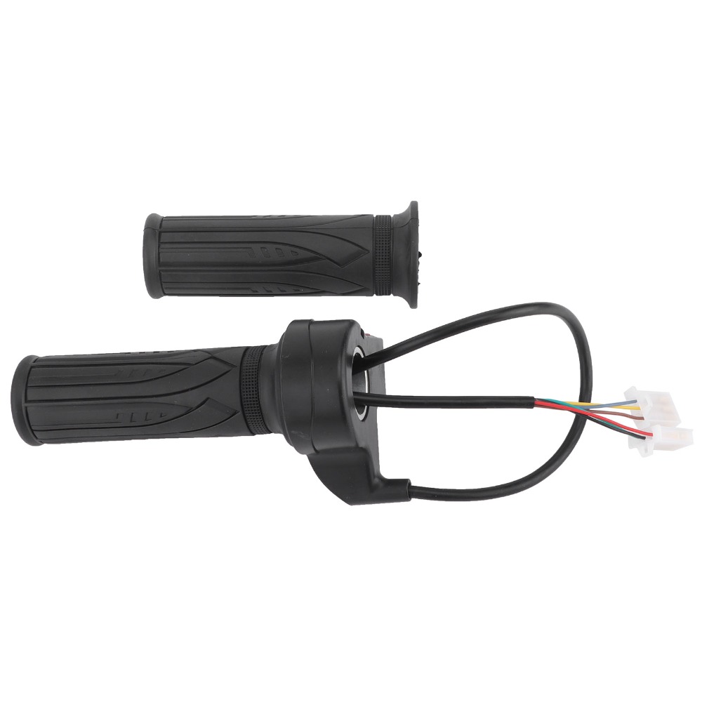 1Pair Durable 3-Speed Electric Bike Throttle Nonslip Rubber Easy Installation Scooter Handlebar Grip Textured Surface Twist Throttle Grip for Electric Bicycles，Electric Scooters，Tricycles