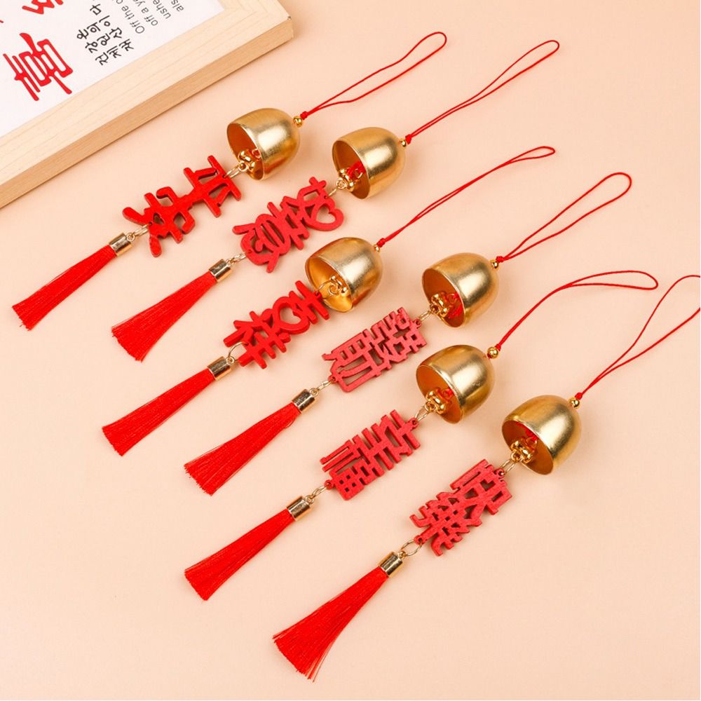 Mini 23cm Metal Wind Chimes Hanging Jingle Ornament Jingle Bells DIY New Year Hanging Ornaments Home Decor