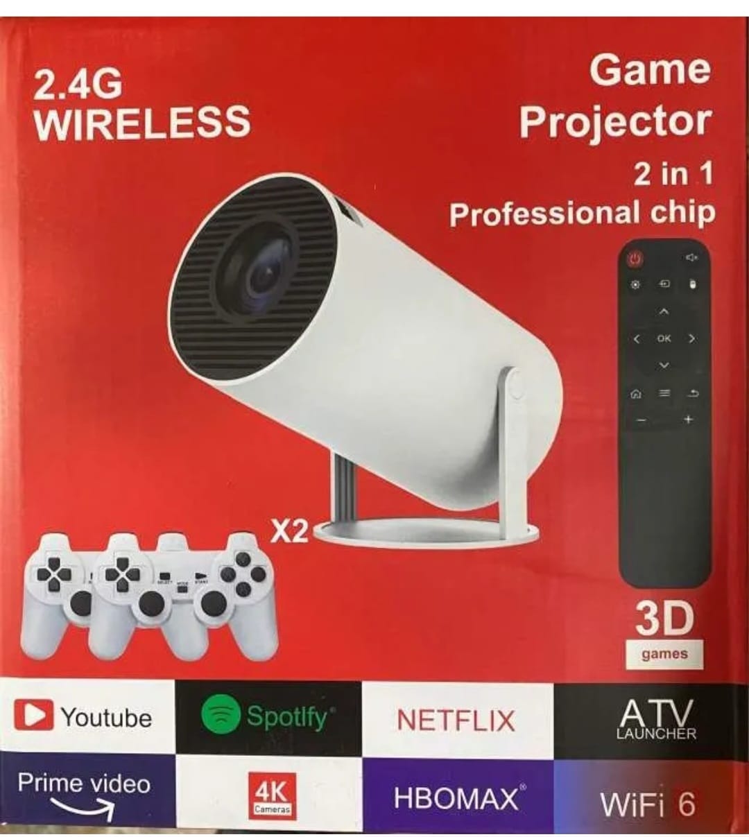 HY300 Mini Portable Projector - Game Console Smart Android Projector
