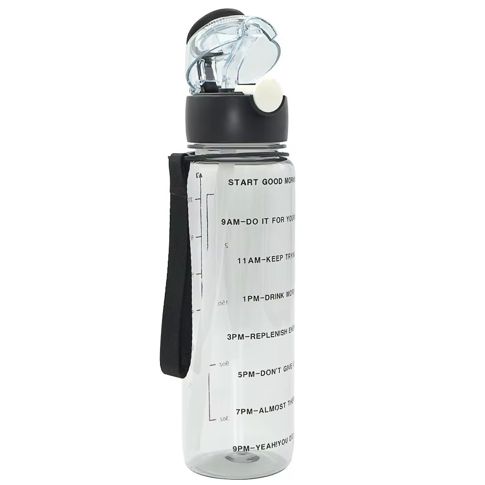 Motivational Plastic Water Bottles with Time Scale Reminder 700ml