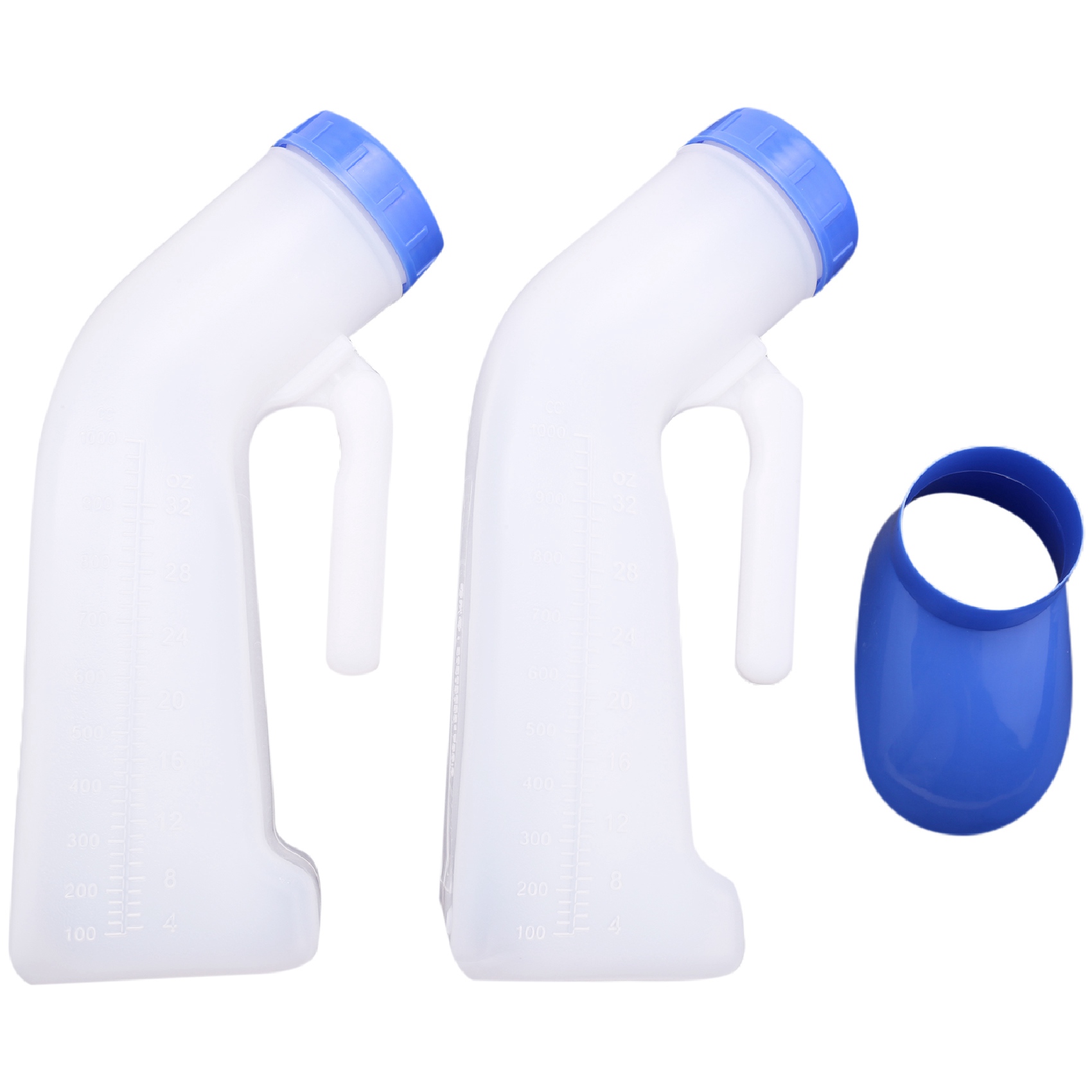 NAMUNY 2 Packs Unisex Spill Proof Urinal for Men and Women with Screw Lid Urinal Funnel for Travel Outdoor