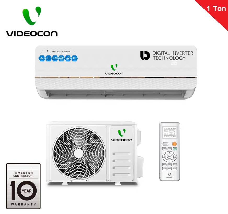 Videocon 1.00 Ton Dual Inverter Air Conditioner Heat + Cool with Wifi