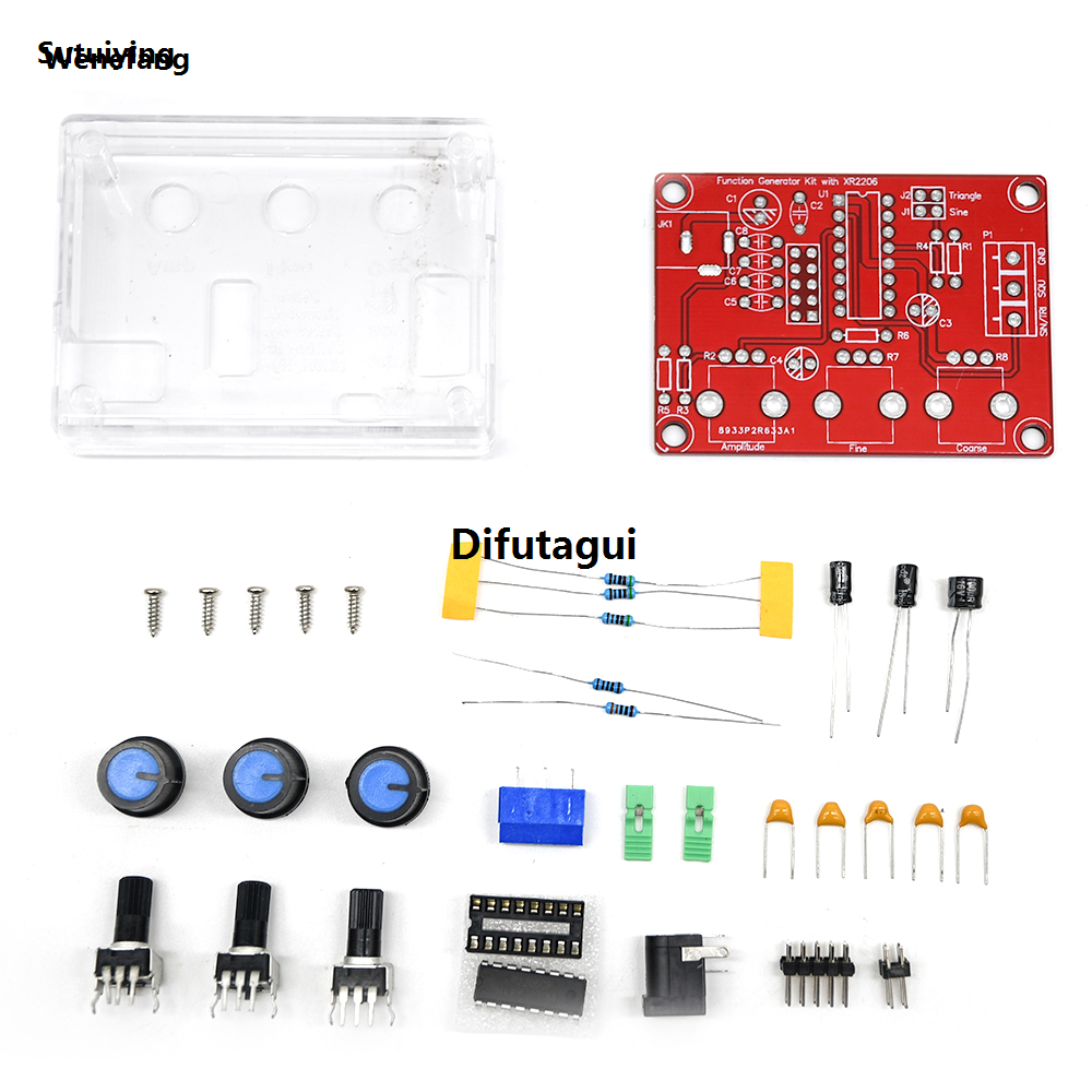 Difutagui Wenefang Sutuiying XR2206 High Precision Signal Generator DIY Kit Sine Triangle New style Original 2025 Square Waves 1Hz 1MHz Frequency Range Adjustable Frequency