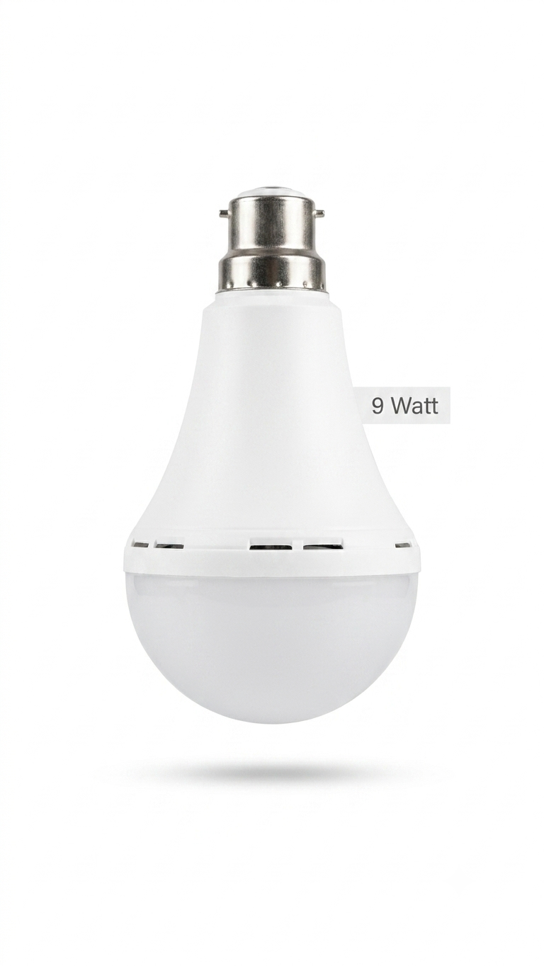 Silvertek LED Bulb Emergency Energy Saving Lamp 9 Watt B22