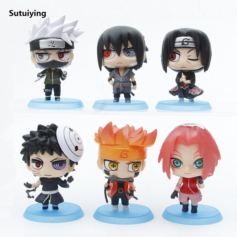 HOT New 2026 Naruto Anime Figure Uzumaki Pain Naruto Uchiha Sasuke Action Model Pvc Statue Desktop Ornament Toy