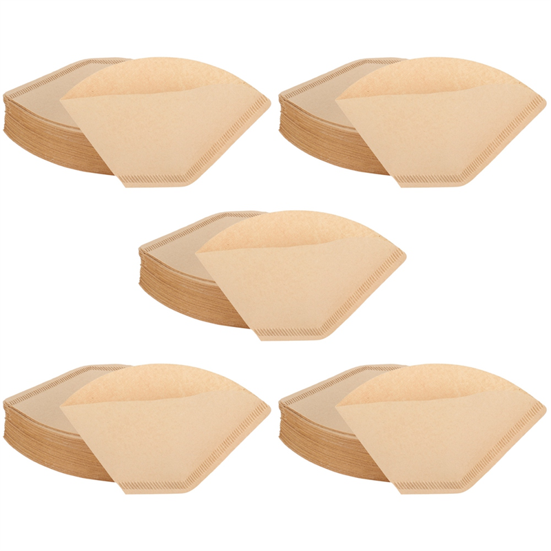 FORIDE 500Pcs Coffee Filters Disposable Cone Paper Coffee Filter Natural Unbleached Filter 4-6 Cup for pour Over Coffee Makers