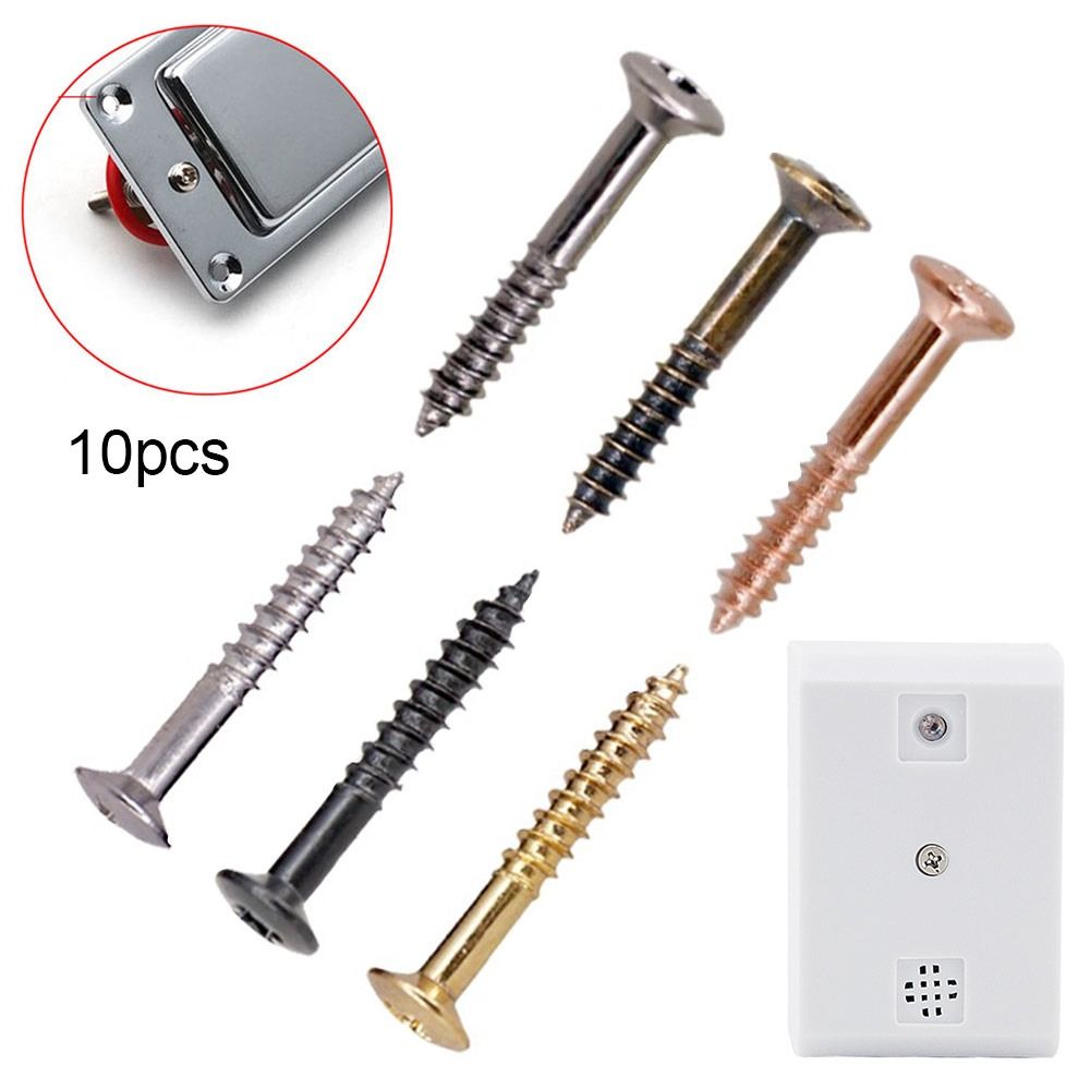 10pcs 2.5*18mm Frame Screws Edge Frame Set Ring Screws Electric Guitar Pickup Mounting Frame Screw Humbucker Pickup