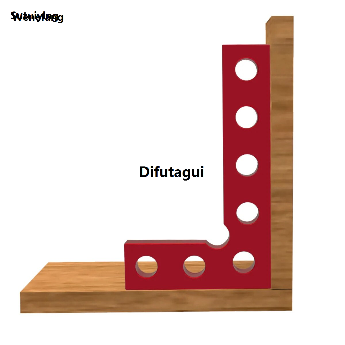 Difutagui Wenefang Sutuiying Carpenter Square, L Square Right Angle Ruler ,Small Pocket Wood Working New Profesional Tool, Aluminum Framing Alloy Square for Measuring Layout