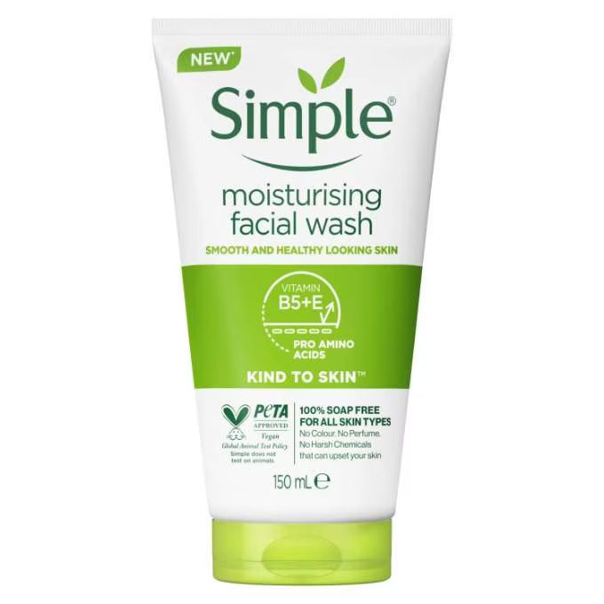 Simple Moisturising Facial Wash, 150ML