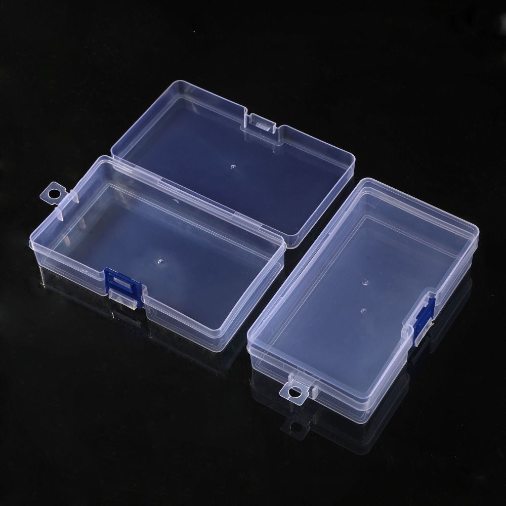 Hot Square Transparent Storage Box Transparent 10 Sizes Small Items Case Plastic Sundries Organizer Packing Boxes