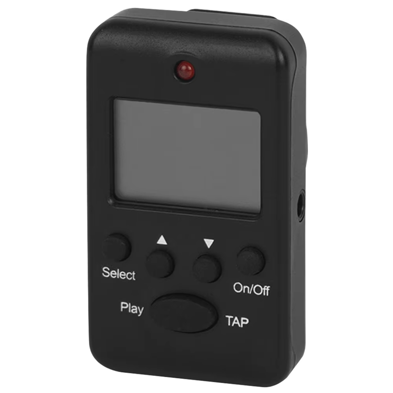 Sojhoop Electronic Metronome Pocket Metronome Loud Sound Tempo Metronome Mini Metronome for Piano Guitar Flute Drum Black