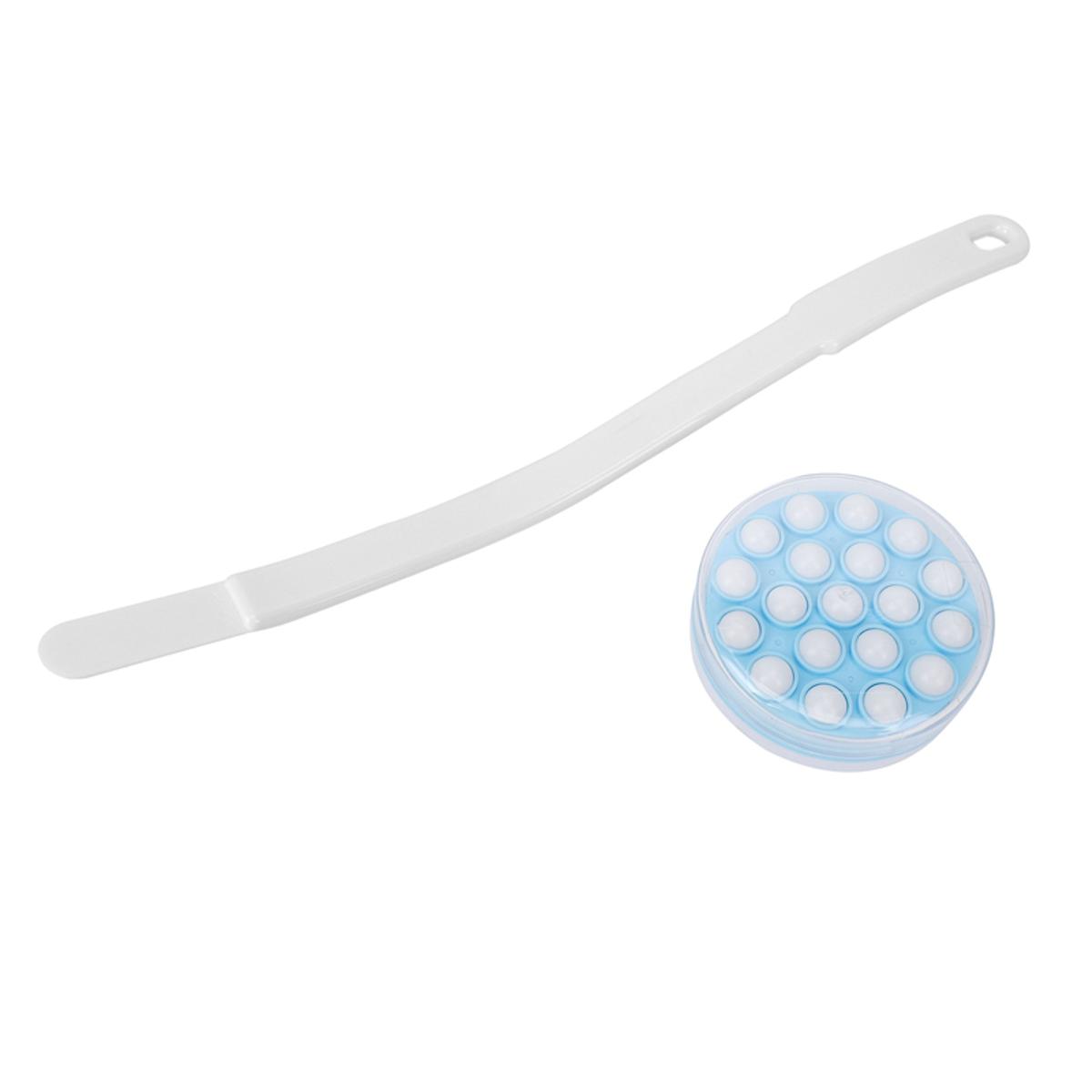 Long Handled Lotion Oil Cream Applicator Head Leg Back Bath Brush Scrub Massager Shower Rubbing Brush Bath Supplies Tools