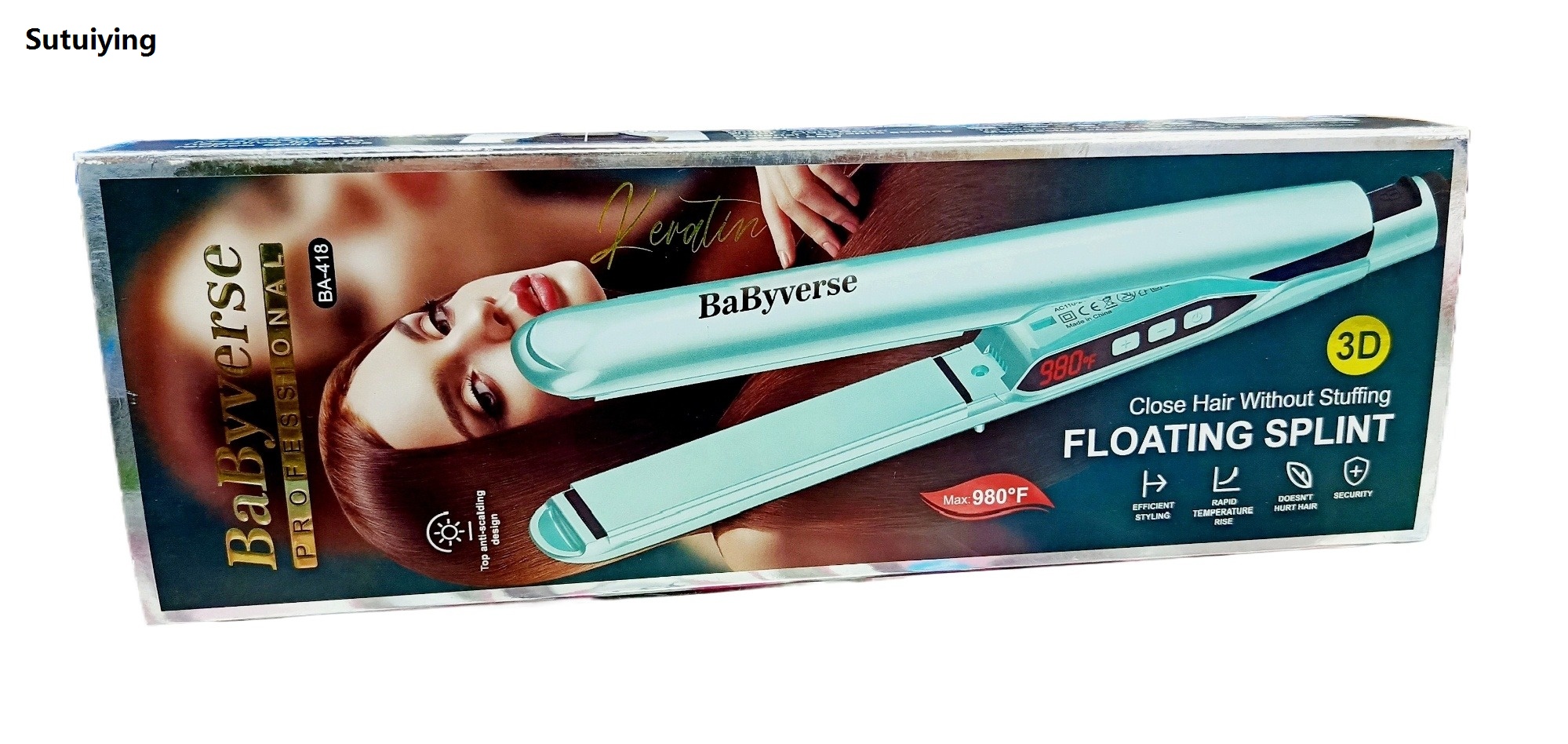 Sutuiying Original Professional 3D Hair 2025 New Straightener Max 980°F