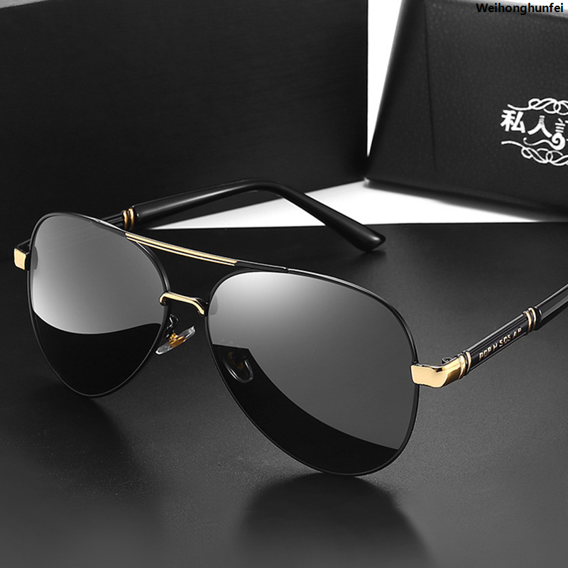 Weihonghunfei2025 New Photochromic Polarized Sunglasses for Men Women Luxury Design Night Vision Car Driving Polaroid Sun Glasses Fashion Eyewear 2024