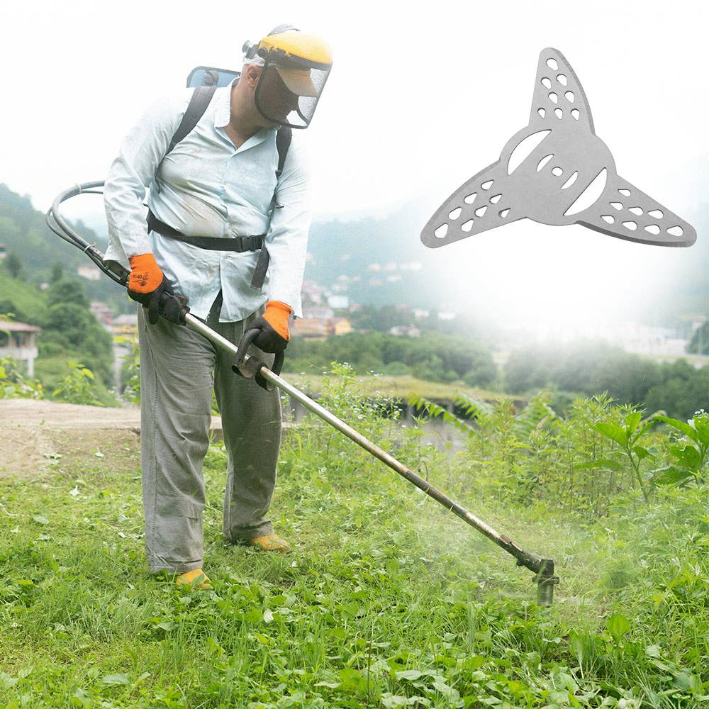 Accessories 3 Grass Trimmer Cutter Heads Stainless Steel Mental Cutter Brush Cutter Multifunctional Mower Parts Brush Cutter Trimmer