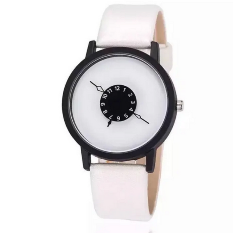 PAIDU Round Dial Trendy Analog Turntable Casual Watch For Women