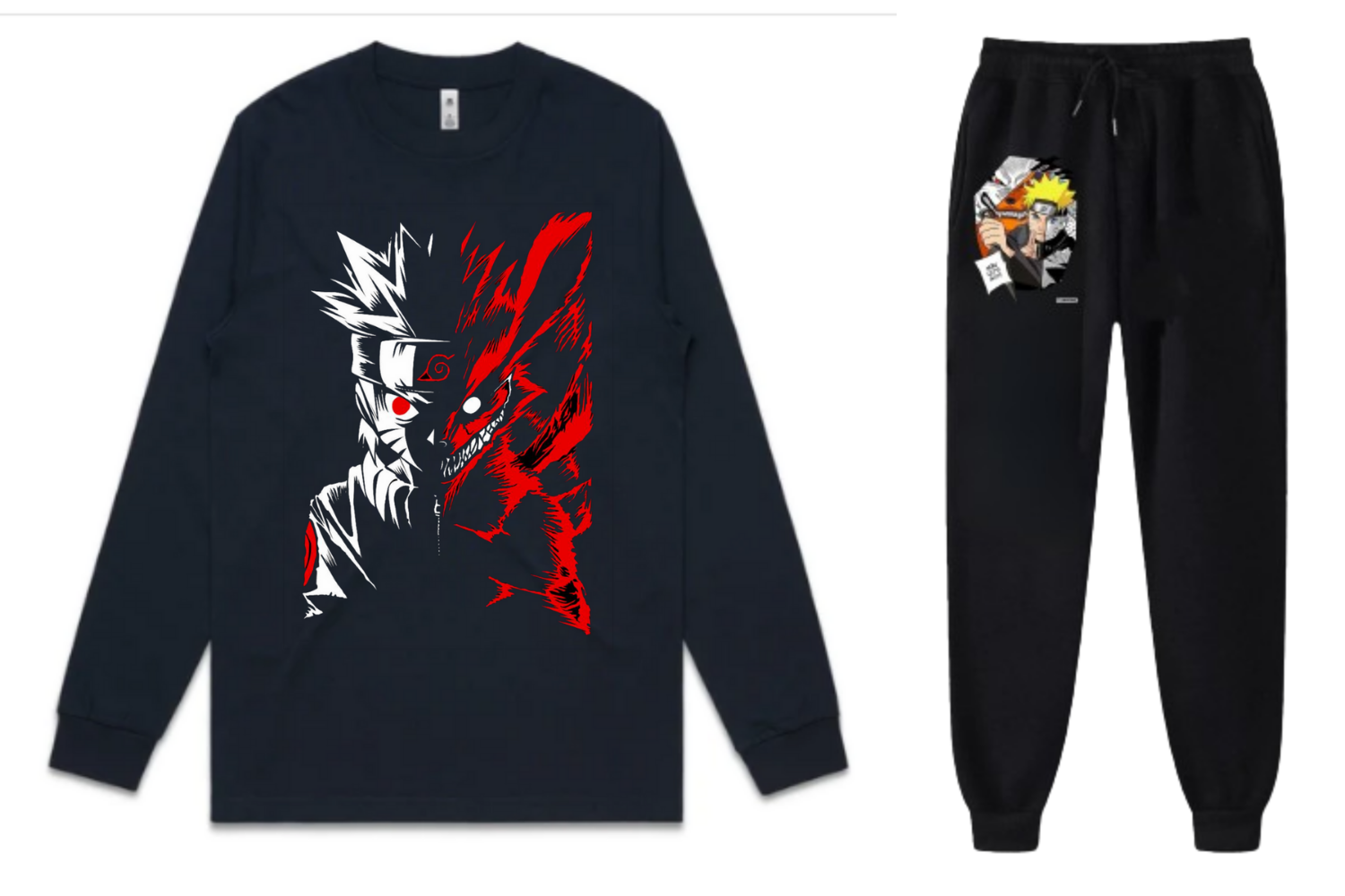Naruto Anime Printed Full Sleeve And Trouser For Men And Women