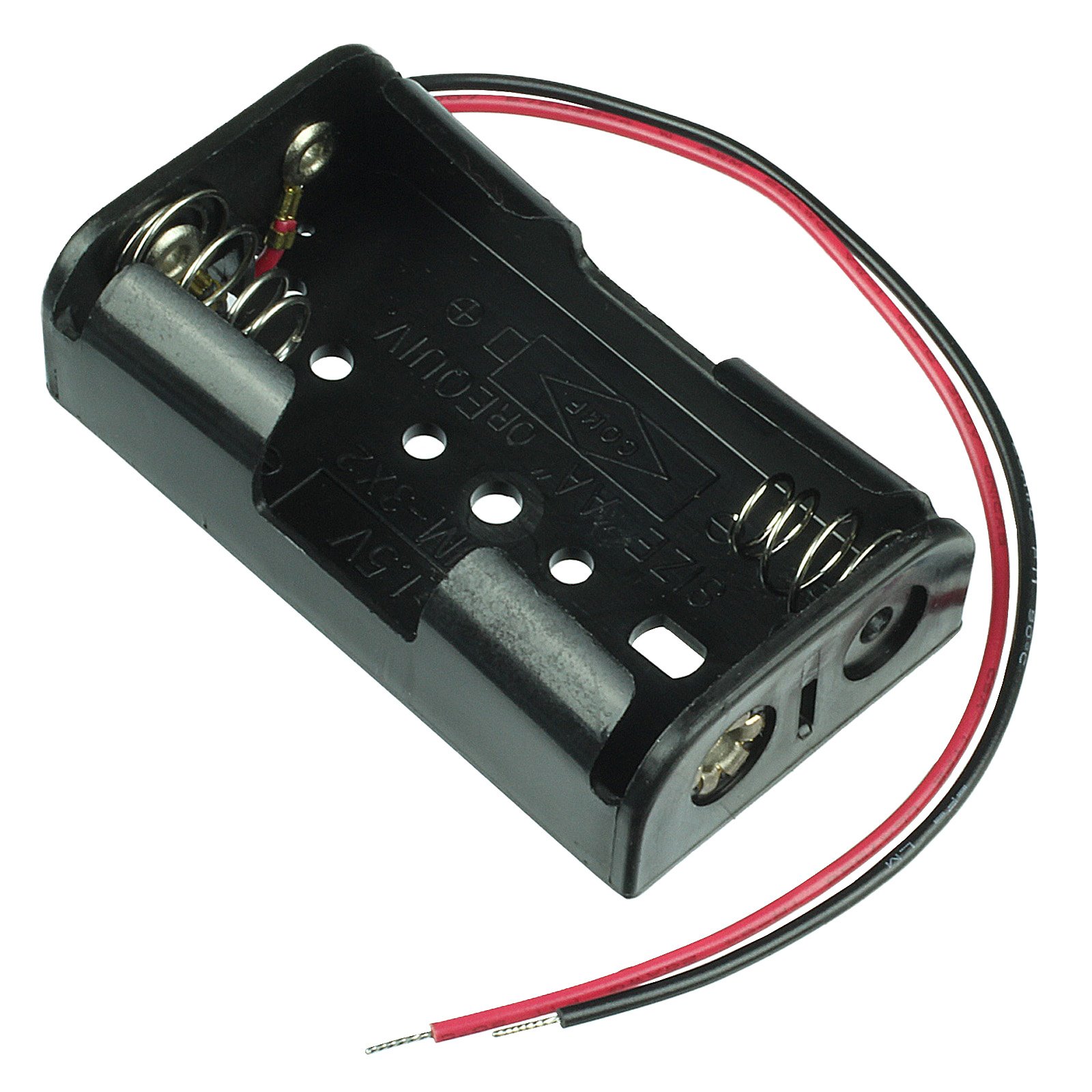 AA Battery Holder Box 3V 2 Cell Battery Case