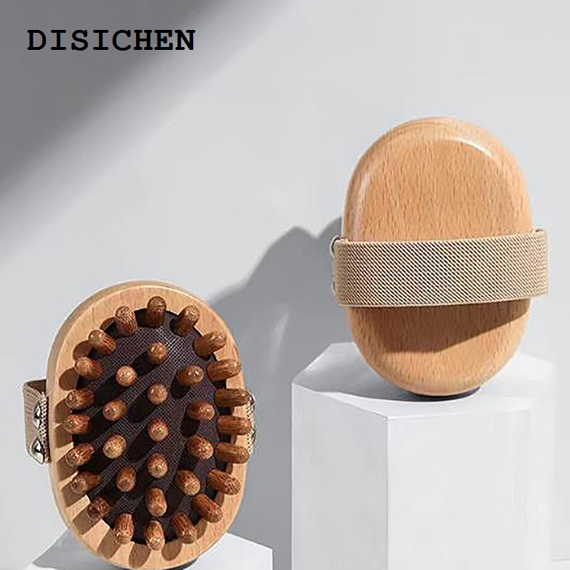 DISICHEN High Quality Wooden Massage Brush Anti-static Bamboo Hair Brush Meridian Dredging Airbag Massage Comb Mini Scalp Hair Care Girl Hand-held