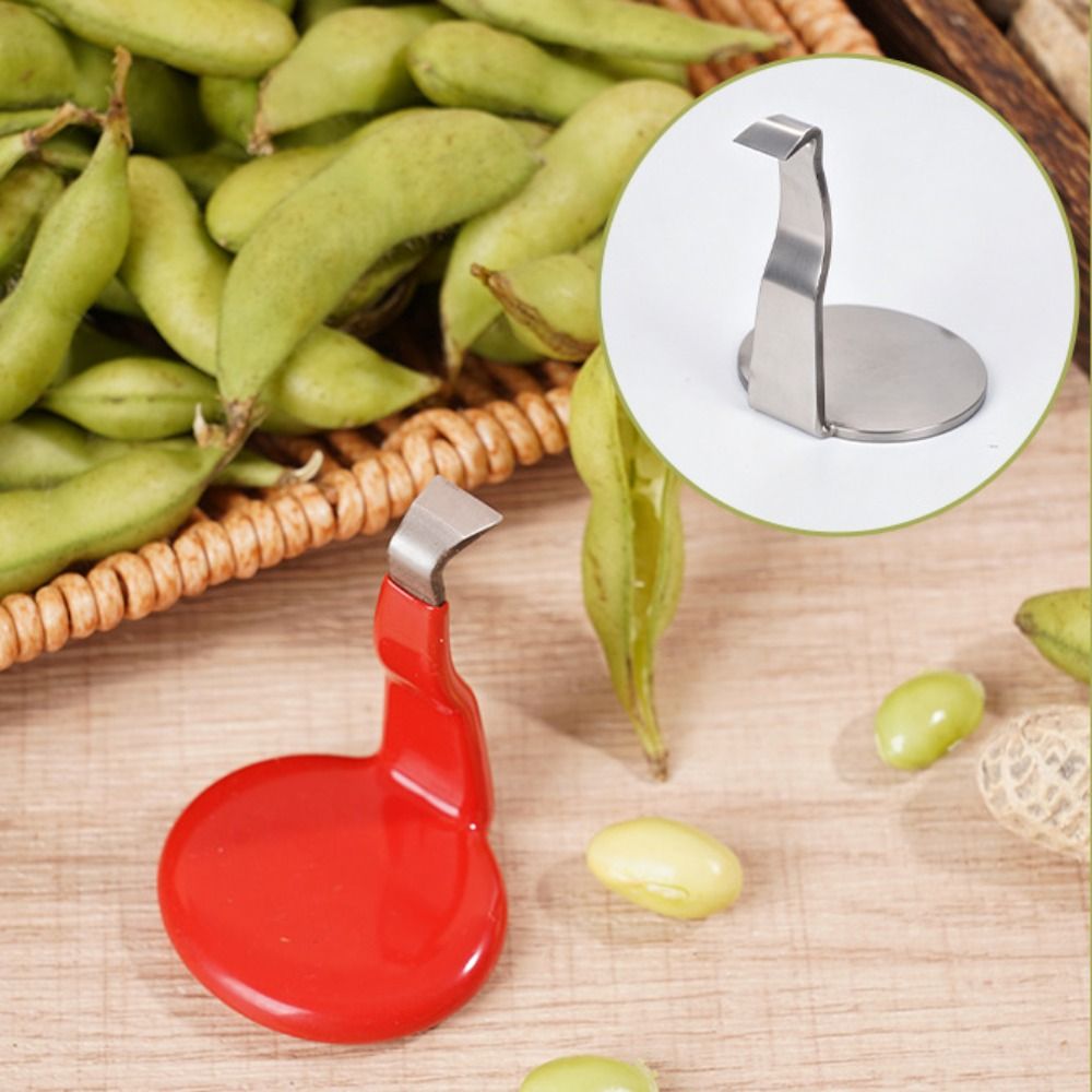 Durable Stainless Steel Pea Sheller Multi-Functional Compact Peanut Sheller Household Gadget Hand Protection Bean Sheller Home Kitchen Use
