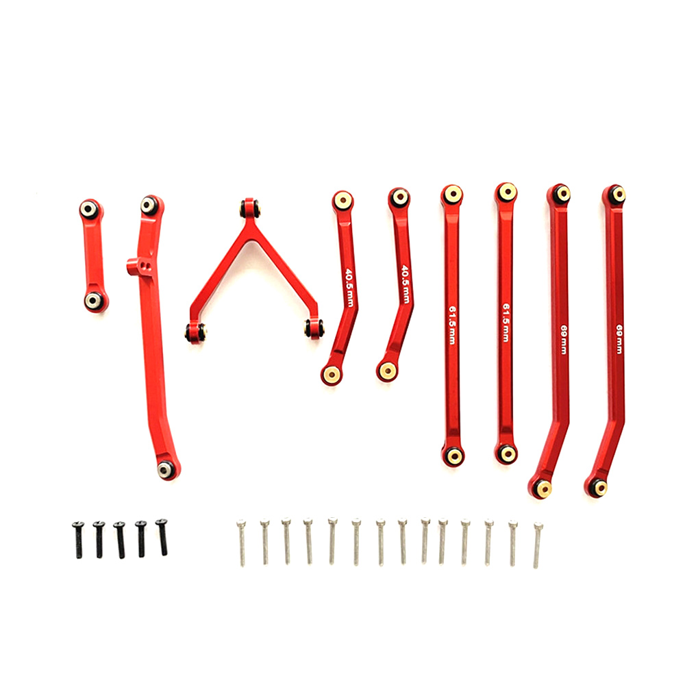 NAMUNY CNC High Clearance Chassis Link Steering Rod Set for 1/24 RC Crawler Car Axial SCX24 AXI90081 Deadbolt Upgrades Parts