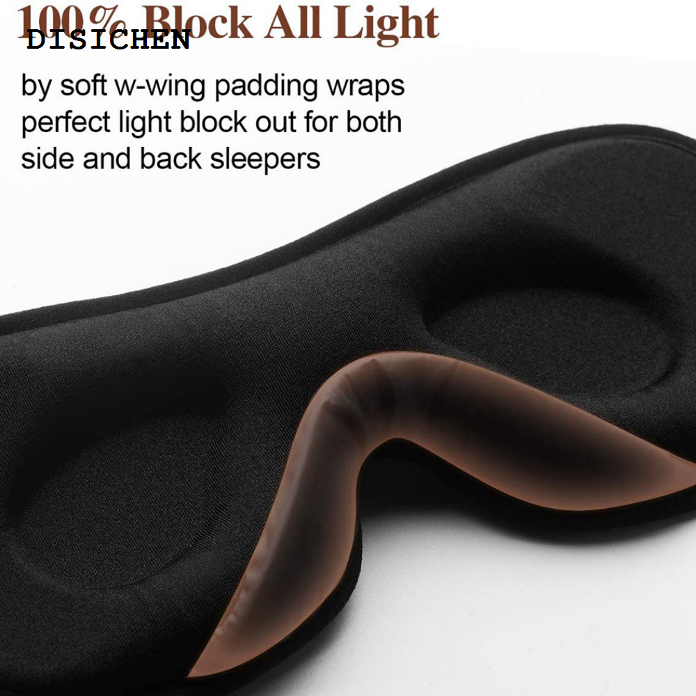 DISICHEN Portable 2023 Luxury Slim Eye Mask for Sleeping Blackout Sleep Mask for Women Men, Night Sleeping Mask for Side Sleepers
