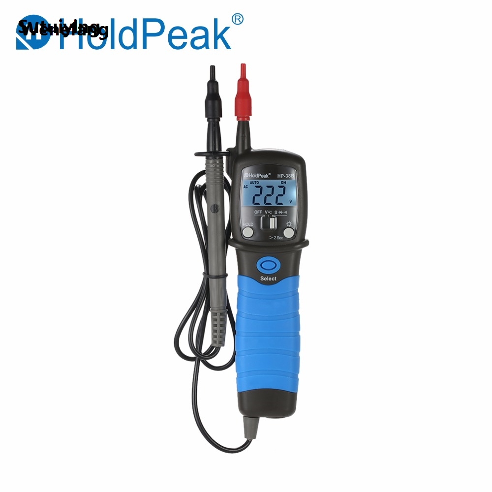 Wenefang Sutuiying HoldPeak HP-38B ( RU/US/UK Warehouse ) Pen Type Auto Range Fashion Voltage 2025 Tetser LCD Professional AC/DC Voltage Electronic Diode