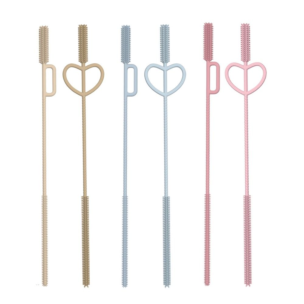 Practical Multifunctional Silicone Straw Brush High Temperature Soft Hair Teapot Brush Cleaning Tools Cleaning Brushes Baby Bottle Cleaning