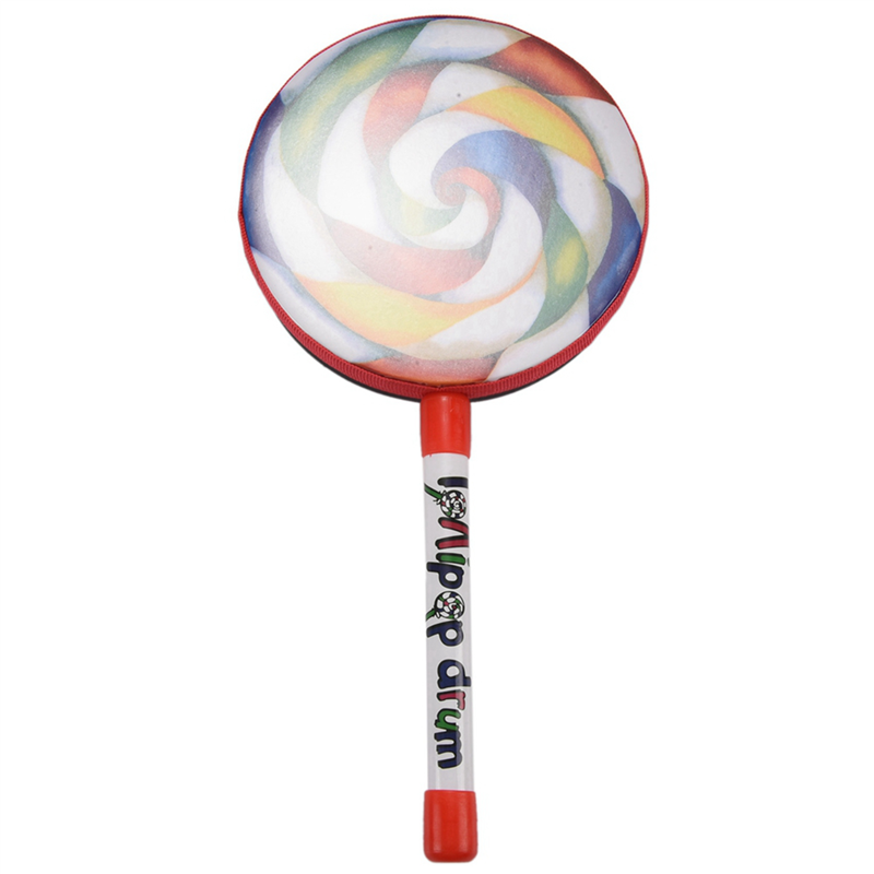 10X Kids Percussion Lollipop Drum, 6Inch