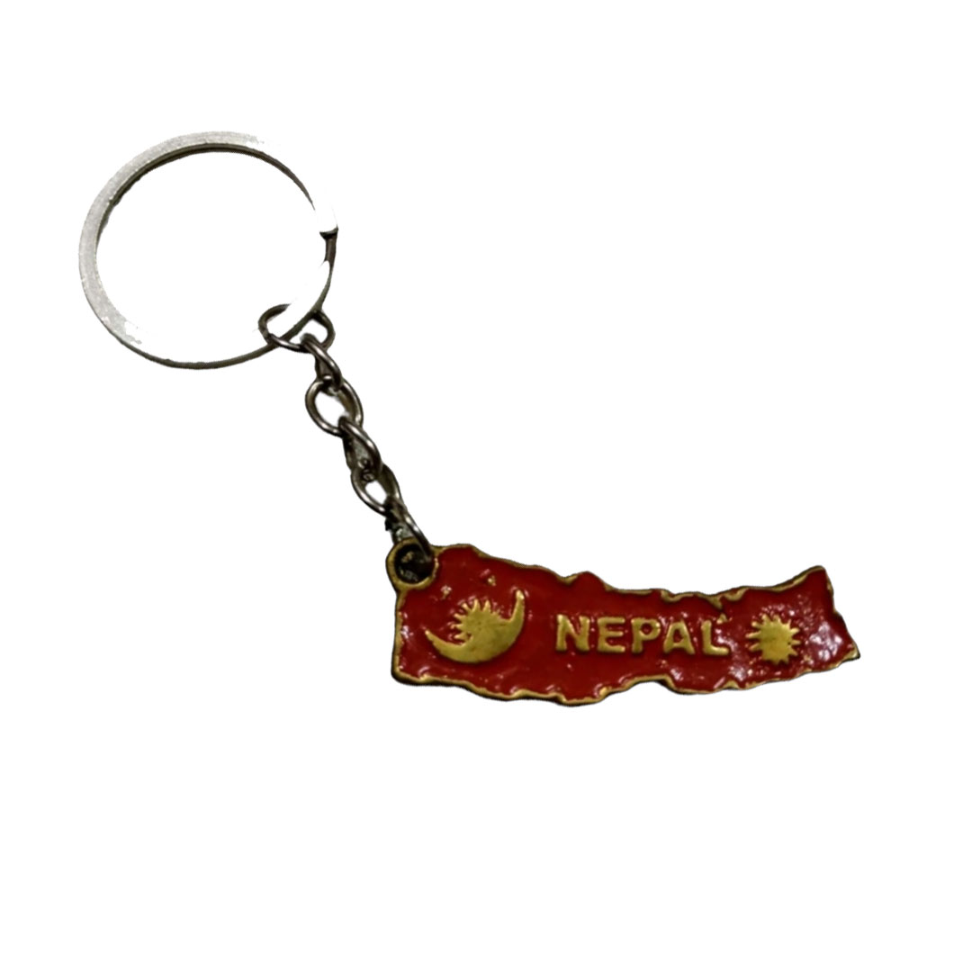 Map Of Nepal Keychain Or Keyring (5 Piece Set)