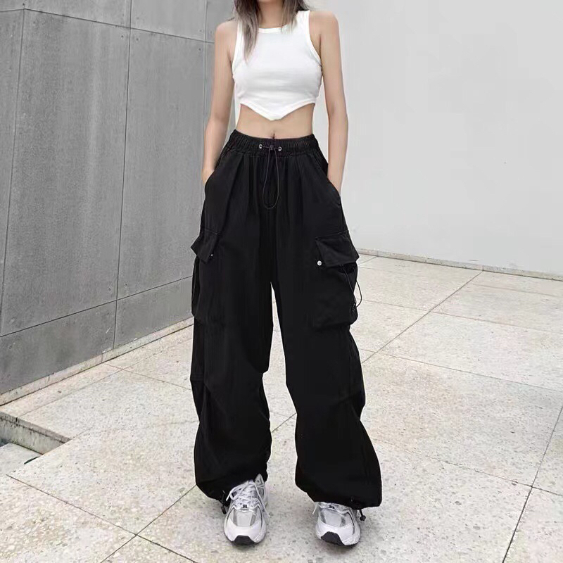 New Parachute Cargo style Pants for women PR