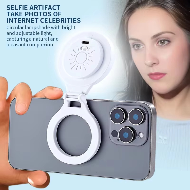 NEW Magnetic Phone Selfie Fill Light Folding Adjustable LED Soft Light