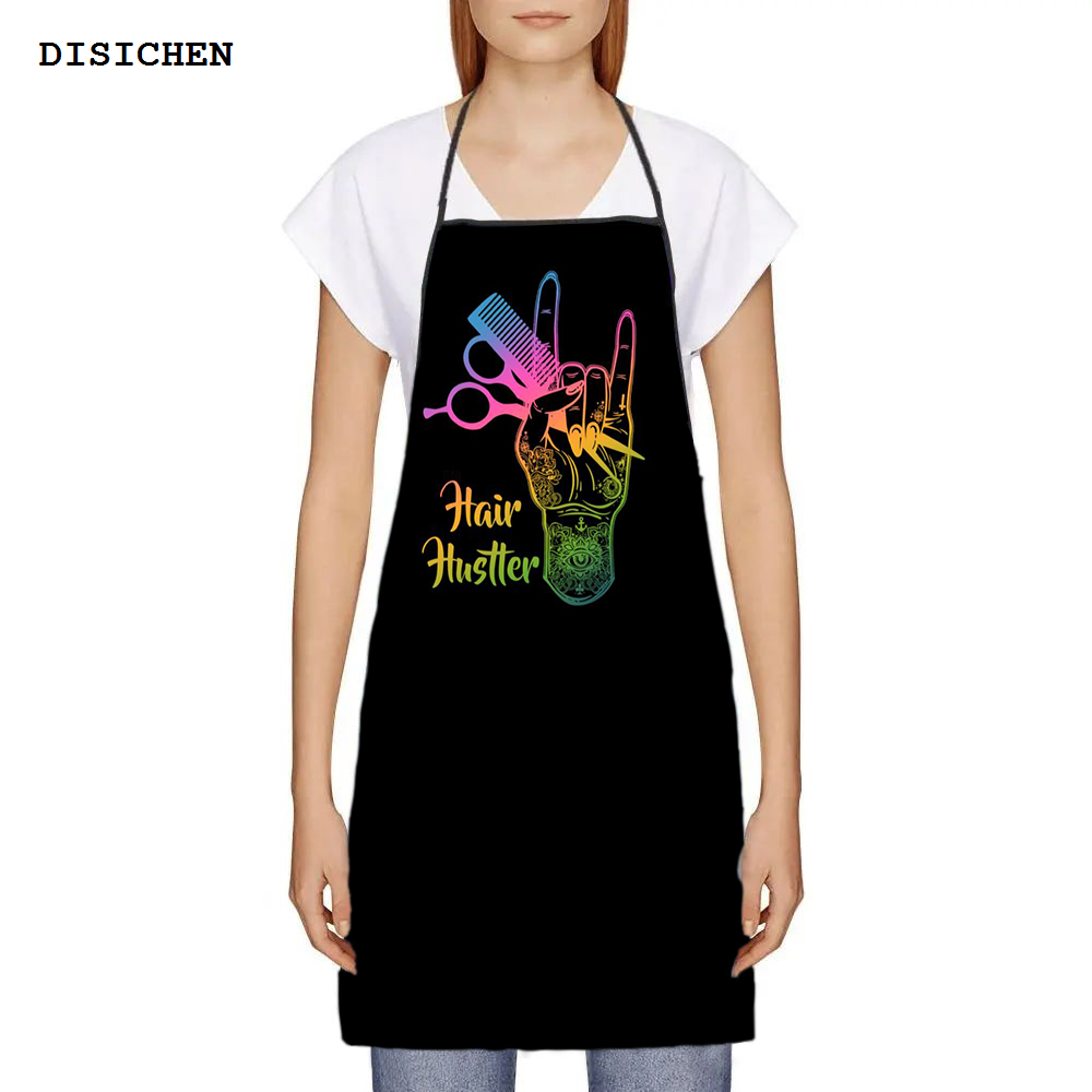 DISICHEN 2025 New Funny Barber Hair Dresser Tools Aprons Men Women Unisex Kitchen Chef Hairstylist Hairdresser Tablier Cuisine for Cooking Baking