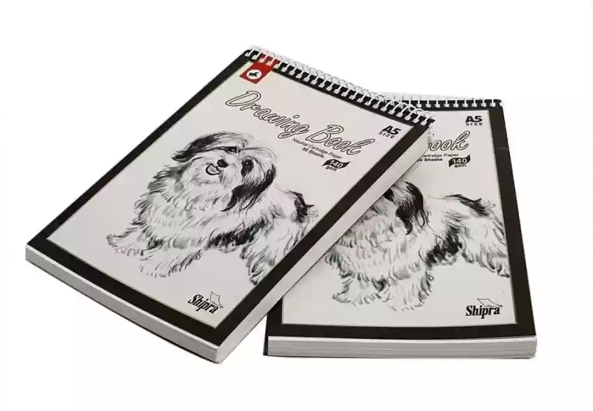 Vicky Toned Tan Sketch Book A5 120 GSM Kraft Paper -50 Sheets