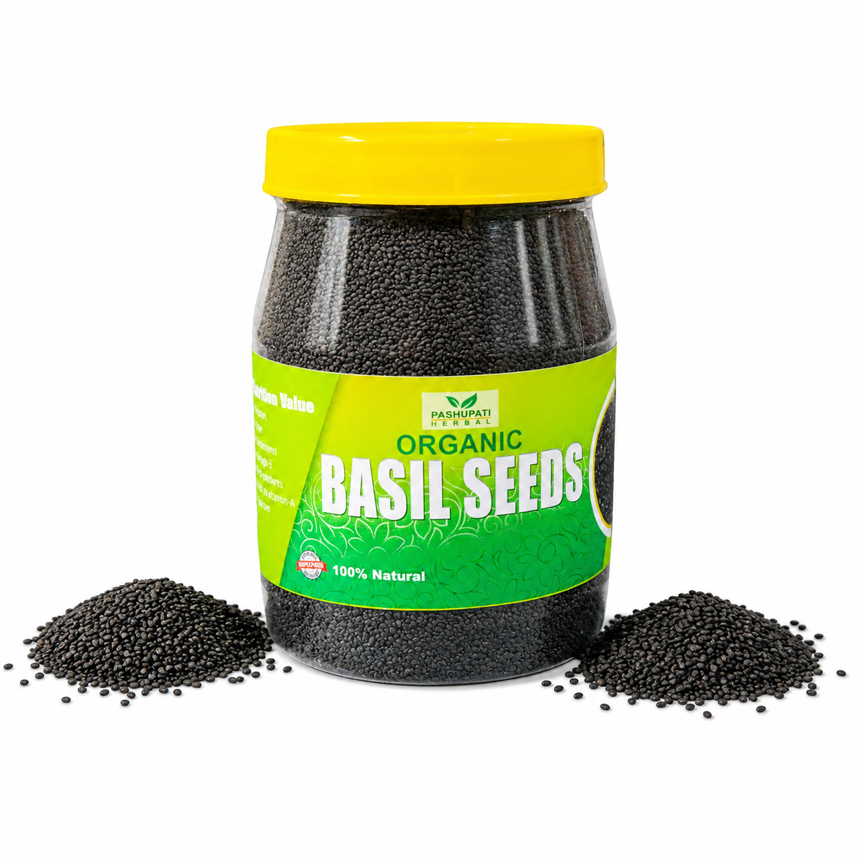 Pashupati Herbal Organic Basil Seeds`500G