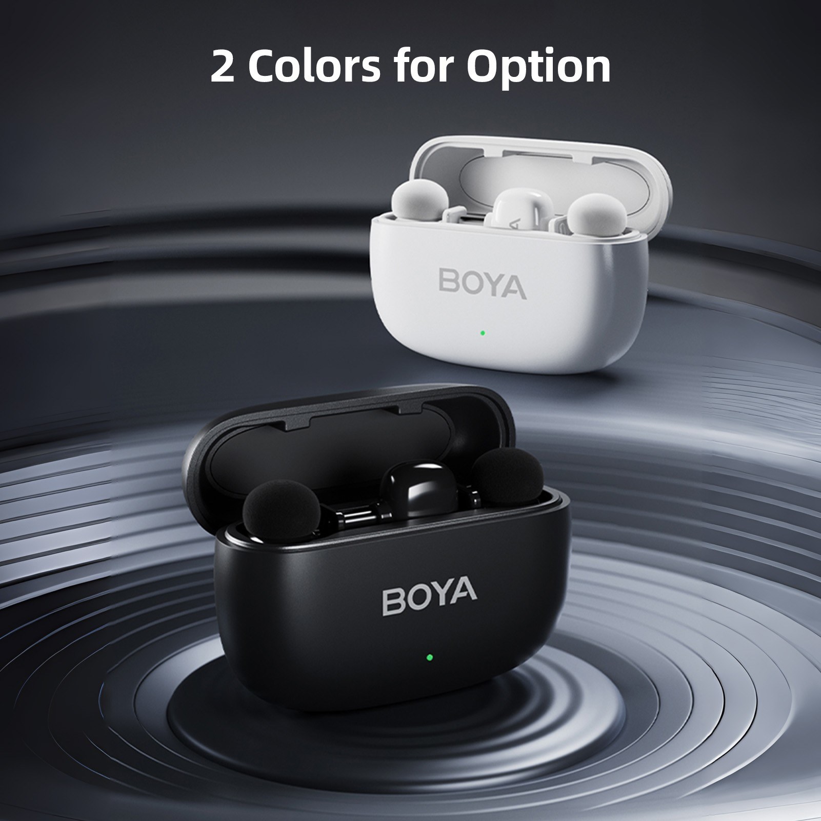 BOYA mini One-Trigger-Two 2.4G Wireless Microphone System Phone Microphone Mini Lapel Mic