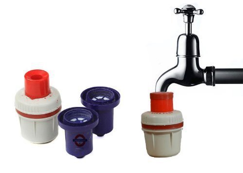 Aqua Gold Tap Filter with Extra Candle - Tap Filter with 2 Extra Candle, Pack of 1 Filter + 2 Cartridges, Alkaline, White