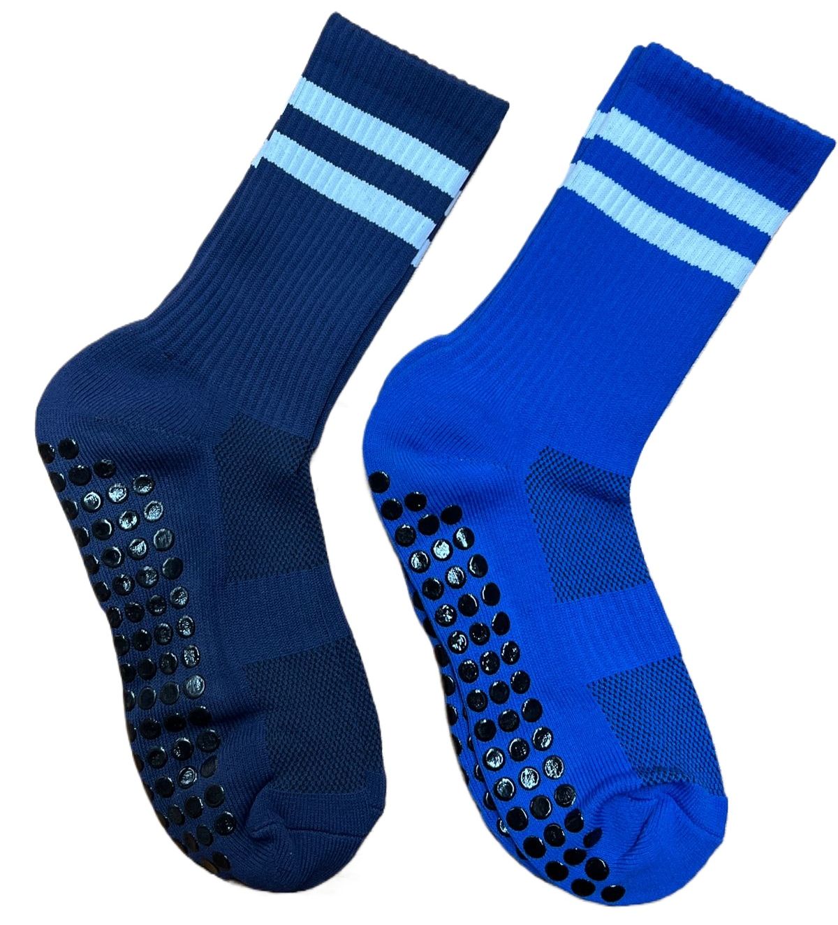 Pack Of 2 Pairs Men's Anti-Slip Sports Athletic Rubber Grip Football Game Socks new model