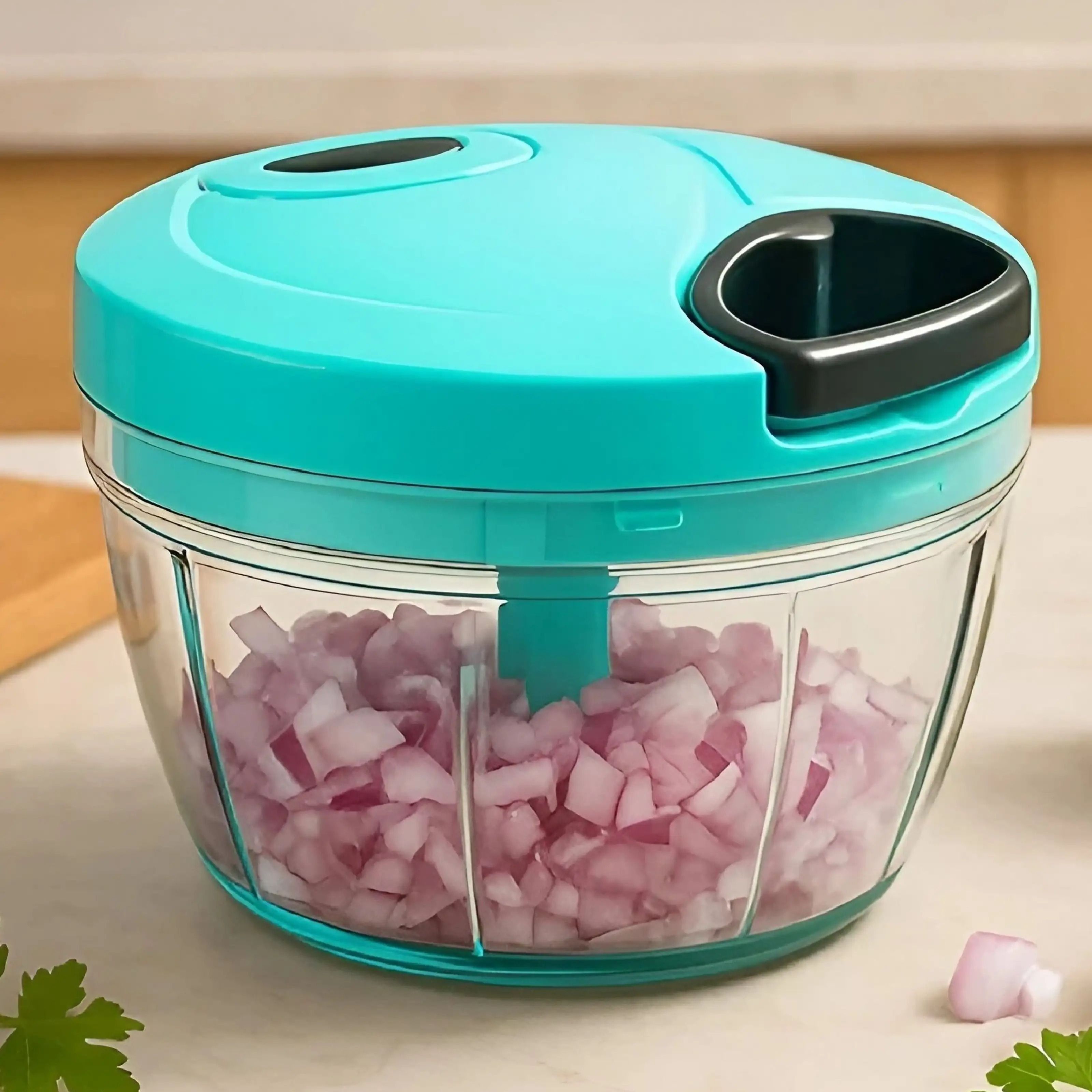 Handy Chopper with Stainless Steel Blades | Food Processor for Onion, Garlic, Nuts, Fruits & Herbs