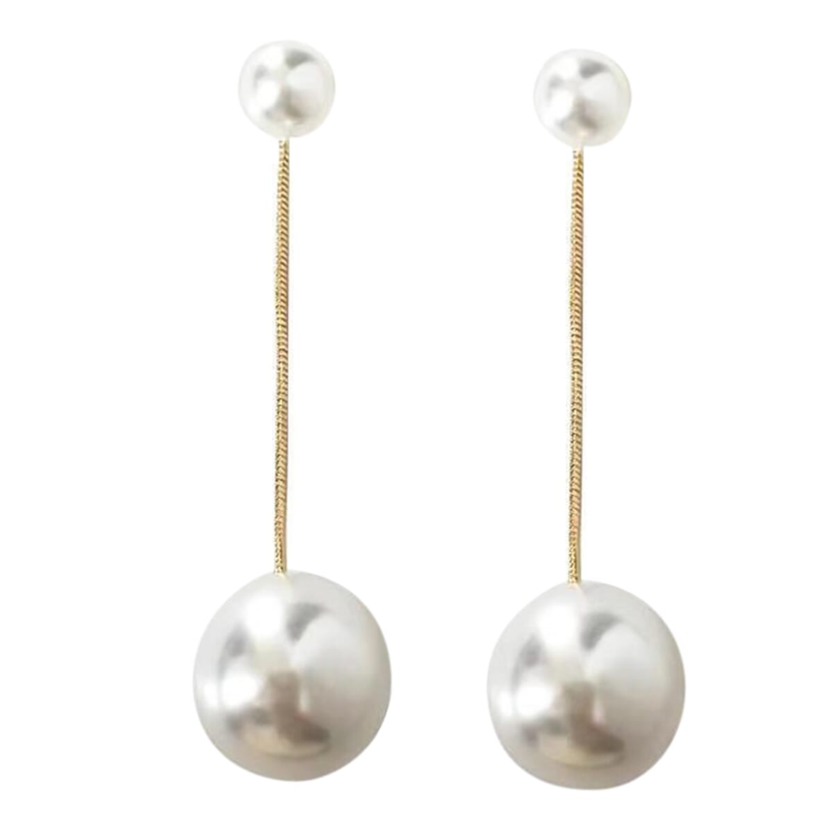 Enacolor Korean Long Pearl Dangle Earrings Drop Earings Ins Girl New 925 Silver Needle