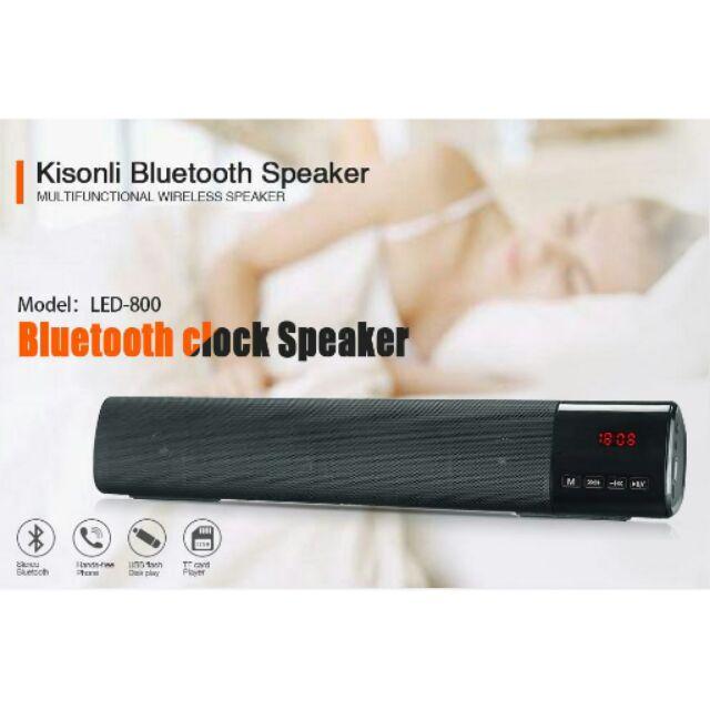 Led-800 Wireless Bluetooth Kisonli Speaker (Black)