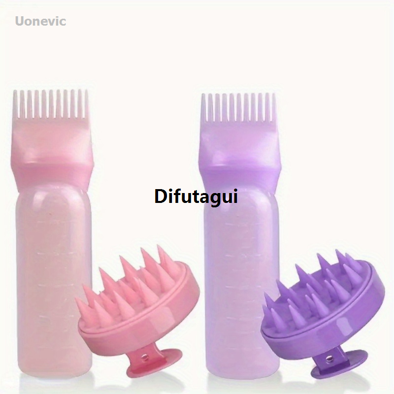 Difutagui Hair Brush Salon Hair Coloring Applicator Bottle Set 2 Pieces/Set Silicone Fifty Profesional percent discount Hair Comb with Root Comb Hair Oil Applicator Washing Tool