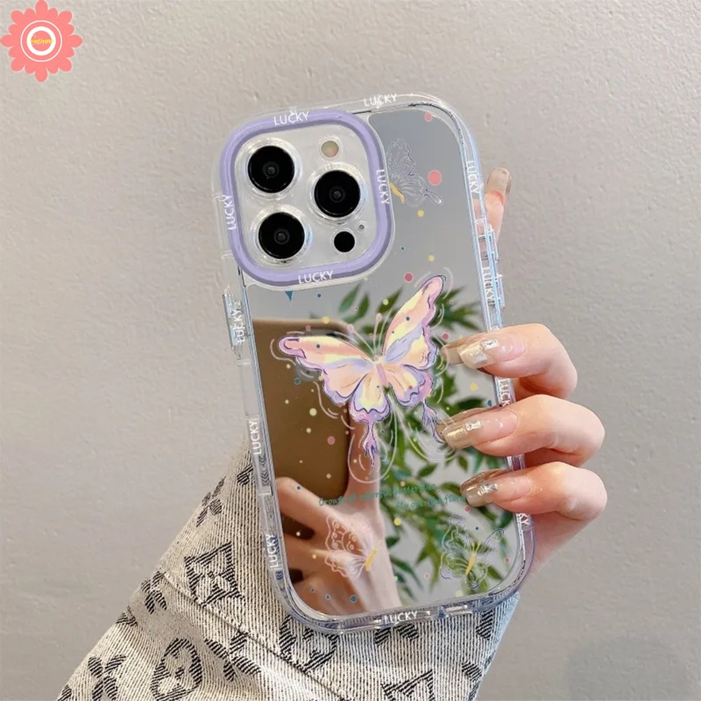 Luxury Mirror Case for Redmi 13C 12C 13 A3 12 9A 10A 9C NFC Redmi Note 13 9s 11 12 10 9 8 Pro Max Poco X6 X5 Pro M6 C55 C65 Pro Fantasy Luxury Lovely Romantic Soft Case