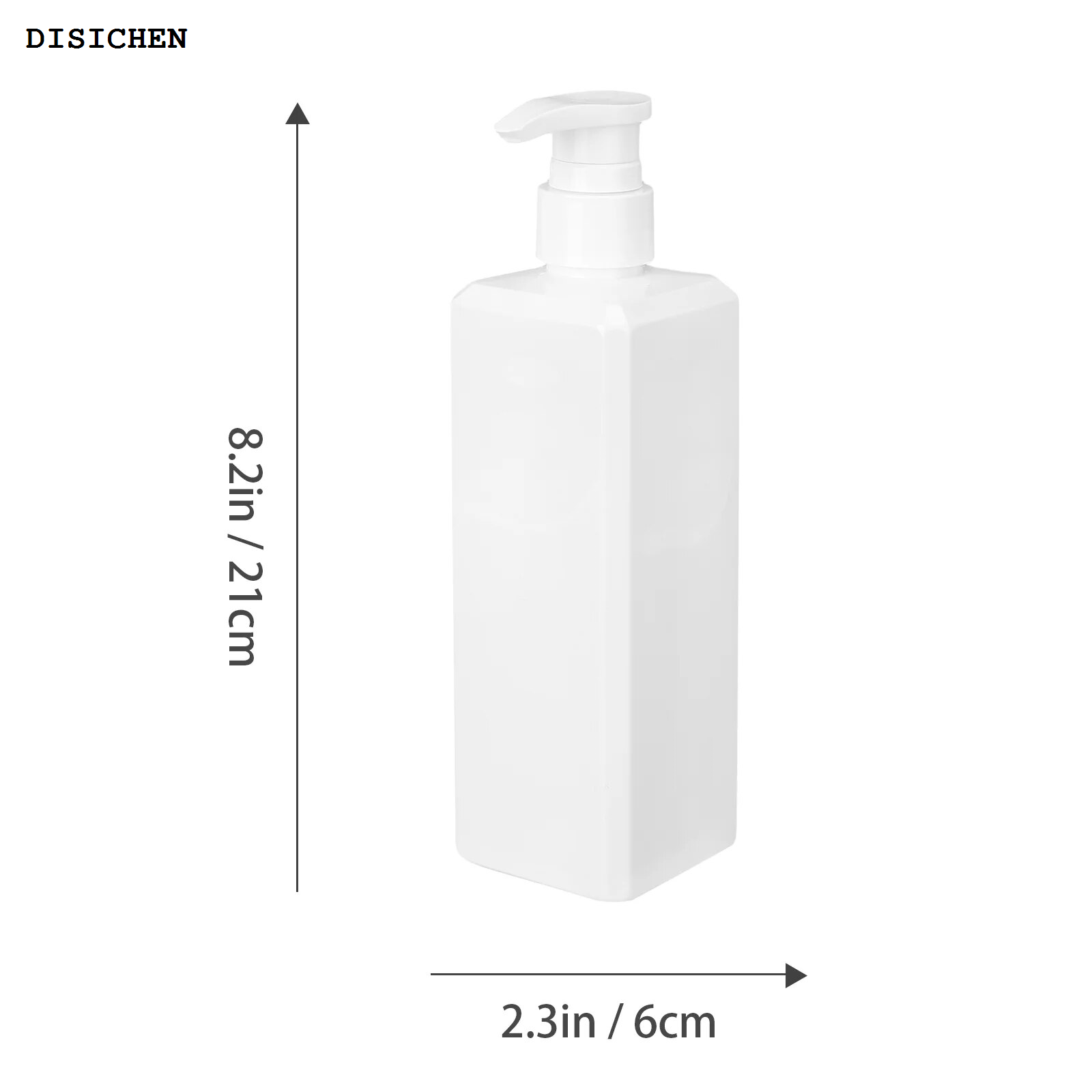 DISICHEN Hot Selling Refillable Empty Pump Bottles Dispenser Bottles for Kitchen Bath Shampoo Lotions Hand Dispensers 500ml Black Soap
