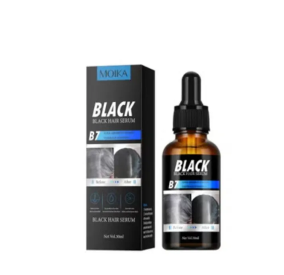 Black Hair Serum | Anti-Hair Loss, Growth Booster, Revitalize with Lustrous Black Shine, Professional Hair Care- 30 ml