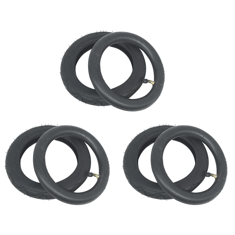 OUMERY 3X 8 Inch Tyre 8X1 1/4 Scooter Tire & Inner Tube Set Bent Valve Suits Bike Electric / Gas Scooter Tyre